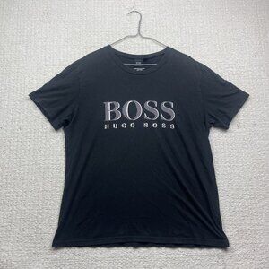 HUGO BOSS Men’s Size XXL* T-Shirt Black Graphic Logo Sun Protection 50+ read*